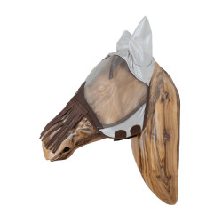 Klassiek anti-vliegenmasker met oren & neuskralen Kentucky Zilver Klassiek anti-vliegenmasker met oren & neuskralen Kentucky Zilver