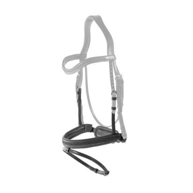 Gevlochten gecombineerde neusriem met Pull pack Dy'on New English Collection Zwart Gevlochten gecombineerde neusriem met Pull pack Dy'on New English Collection Zwart