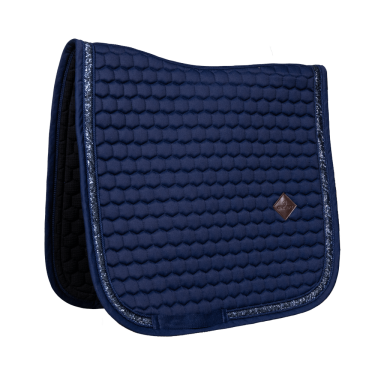 Zadeldek Glitter Band Dressuur Kentucky Marine Marineblauw