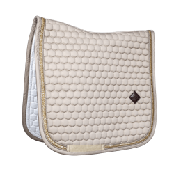 Zadeldek Glitter Band Dressuur Kentucky Beige Zadeldek Glitter Band Dressuur Kentucky Beige
