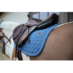 Zadelpad Kentucky Melange Jumping Marine Marineblauw Zadelpad Kentucky Melange Jumping Marine Marineblauw