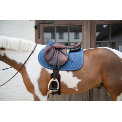 Zadelpad Kentucky Melange Jumping Marine Marineblauw Zadelpad Kentucky Melange Jumping Marine Marineblauw