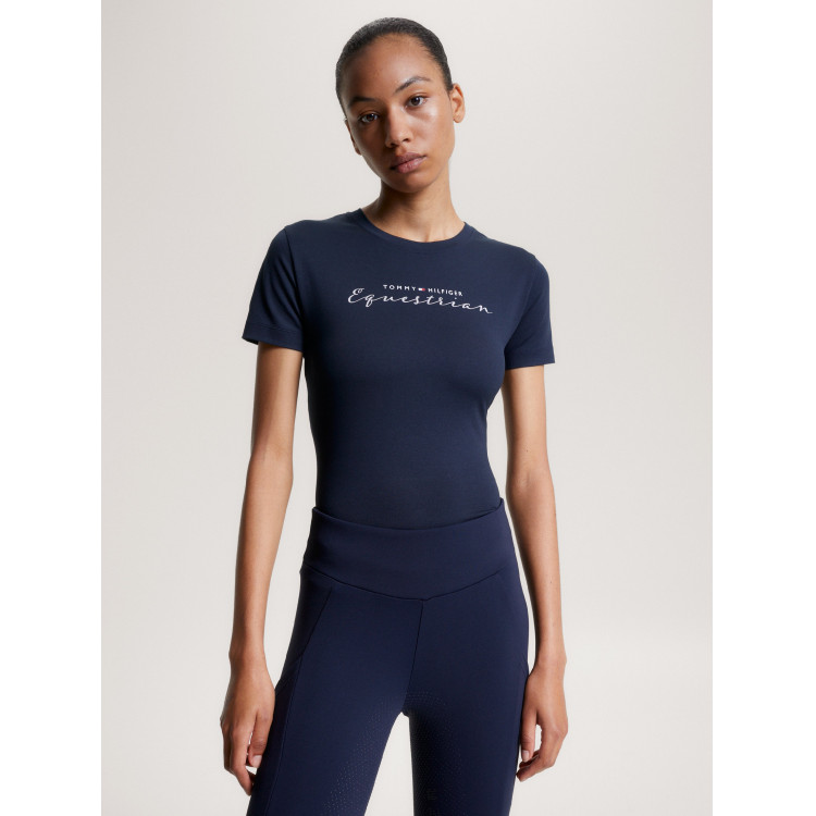 Grafisch T-shirt Tommy Hilfiger Equestrian Brooflyn korte mouwen dames Grafisch T-shirt Tommy Hilfiger Equestrian Brooflyn korte mouwen dames