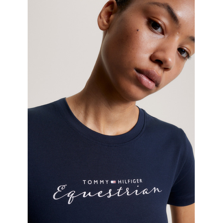 Grafisch T-shirt Tommy Hilfiger Equestrian Brooflyn korte mouwen dames Grafisch T-shirt Tommy Hilfiger Equestrian Brooflyn korte mouwen dames