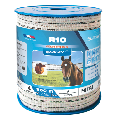 Elektrisch afrasterlint paard/vee Lacmé EasyStop R10 – 200 m