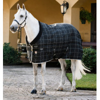 Horseware Rhino 350g VL staldeken Zwart / wit-grijze ruiten