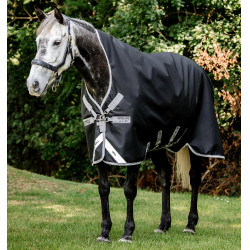 Horseware Amigo 1200D Wug Turnout 150g deken Zwart / titaniumgrijs / zilver