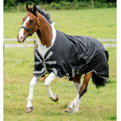 Horseware Amigo 1200D XL Turnout 150g deken Zwart / titaniumgrijs / zilver