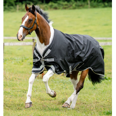 Horseware Amigo 1200D XL Turnout 150g deken Zwart / titaniumgrijs / zilver
