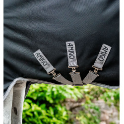 Amigo® Bravo 12 Plus Buitendeken (Licht 100g) Zwart / titaniumgrijs / zilver Amigo® Bravo 12 Plus Buitendeken (Licht 100g) Zwart / titaniumgrijs / zilver