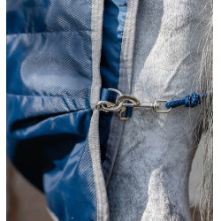 Horseware Ionic Therapy 50g staldeken Bleu imperial / argent /Marine Blauw