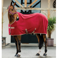 Horseware Amigo Fleece Cooler Deken Braam / taupe Rood Horseware Amigo Fleece Cooler Deken Braam / taupe Rood