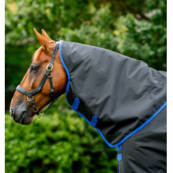 Halsabdeckung Horseware Reißfest Amigo® 900D Leicht 0g Zwart / klassiek blauw Halsabdeckung Horseware Reißfest Amigo® 900D Leicht 0g Zwart / klassiek blauw