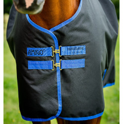 Amigo Ripstop Horseware 900D Plus Turnout 100g deken Zwart / klassiek blauw