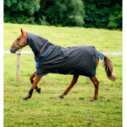 Amigo Ripstop Horseware 900D Plus Turnout 0g deken Zwart / klassiek blauw