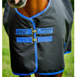 Amigo Ripstop Horseware 900D Turnout deken gevoerd met fleece 50g Zwart / klassiek blauw Amigo Ripstop Horseware 900D Turnout deken gevoerd met fleece 50g Zwart / klassiek blauw
