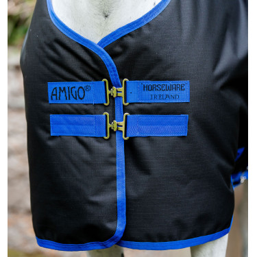 Amigo Ripstop Horseware 900D Turnout 50g deken Zwart / klassiek blauw Amigo Ripstop Horseware 900D Turnout 50g deken Zwart / klassiek blauw