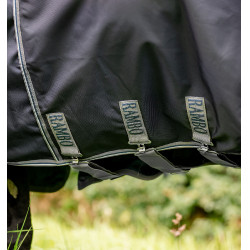 Horseware Rambo Optimo Plus Turnout 0g deken Marine / onweer / zilvergrijs Marineblauw