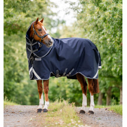 Halsstuk Horseware 250g voor deken Rambo Supreme 1680D Marine / onweer / zilvergrijs Marineblauw