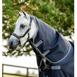 Halsstuk Horseware 250g voor deken Rambo Supreme 1680D Marine / onweer / zilvergrijs Marineblauw