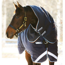 Halsstuk Horseware 100g voor deken Rambo Duo Marineblauw / lichtblauw