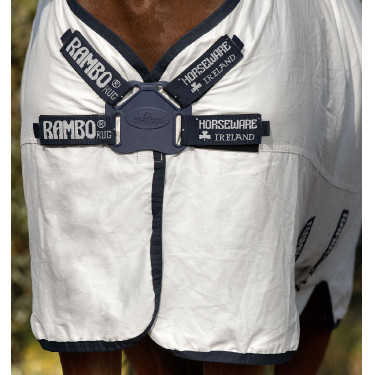 Rambo Natura Summer 0g vliegendeken met halsstuk Horseware Rambo Natura Summer 0g vliegendeken met halsstuk Horseware
