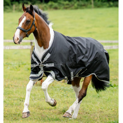 Horseware Amigo Bravo 12 XL 250g deken Zwart / titaniumgrijs / zilver