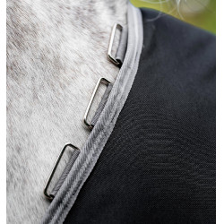 Horseware Amigo Bravo 12 XL 250g deken Zwart / titaniumgrijs / zilver