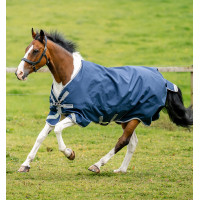 Horseware Amigo Bravo 12 XL 250g deken Marine / marine / goud Marineblauw