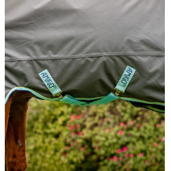 Horseware Amigo Hero Ripstop Turnout deken met fleecevoering 50g Grijs schaduw / nevel / marine Horseware Amigo Hero Ripstop Turnout deken met fleecevoering 50g Grijs schaduw / nevel / marine