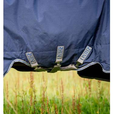 Horseware Rhino Plus Vari-Layer 450g deken Zwart / titaniumgrijs / klassiek blauw Horseware Rhino Plus Vari-Layer 450g deken Zwart / titaniumgrijs / klassiek blauw