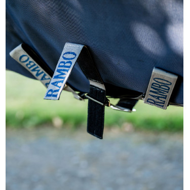 Horseware Rambo Supreme Turnout Vari-layer 1680D 450g deken Marine / onweer / zilvergrijs Marineblauw