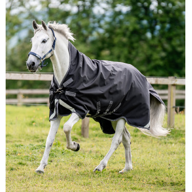 Horseware Outdoor deken Rambo Wug 200g Zwart / storm / zilvergrijs Horseware Outdoor deken Rambo Wug 200g Zwart / storm / zilvergrijs