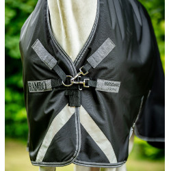 Horseware Outdoor deken Rambo Wug 200g Zwart / storm / zilvergrijs Horseware Outdoor deken Rambo Wug 200g Zwart / storm / zilvergrijs