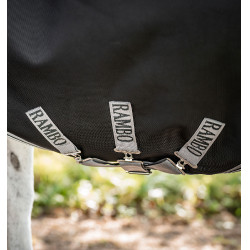 Horseware Outdoor deken Rambo Wug 200g Zwart / storm / zilvergrijs Horseware Outdoor deken Rambo Wug 200g Zwart / storm / zilvergrijs