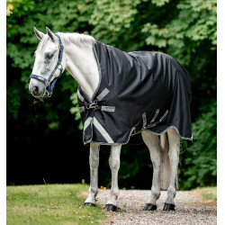 Horseware Outdoor Rambo Wug 0g 1000D deken Zwart / storm / zilvergrijs