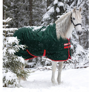 Buitendeken Horseware Rambo Original 400g Groen / rood Buitendeken Horseware Rambo Original 400g Groen / rood