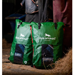 Buitendeken Horseware Rambo Original 400g Groen / rood