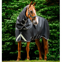 Horseware Rambo 1680D Turnout Plus 100g deken Zwart / storm / zilvergrijs Horseware Rambo 1680D Turnout Plus 100g deken Zwart / storm / zilvergrijs