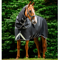 Horseware Rambo 1680D Turnout Plus 100g deken Zwart / storm / zilvergrijs Horseware Rambo 1680D Turnout Plus 100g deken Zwart / storm / zilvergrijs
