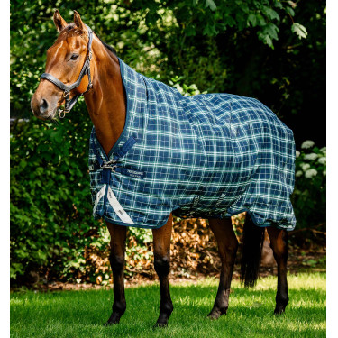 Horseware Rhino Wug Turnout 0g deken Hunter check /Marine / vert Motieven Horseware Rhino Wug Turnout 0g deken Hunter check /Marine / vert Motieven