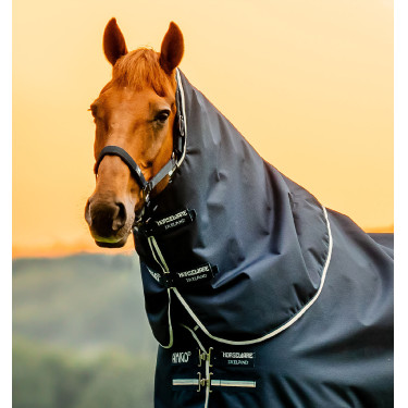 Halshoes Horseware Amigo Ripstop 900D Turnout Hood 150g Marine witney Marineblauw