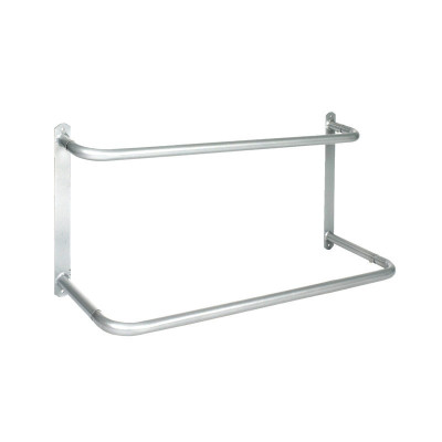 Porte selle mural Horze 2 niveaux Argent