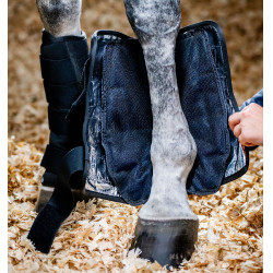 Horseware Ice Gel stalbeschermers Zwart / zwart Horseware Ice Gel stalbeschermers Zwart / zwart