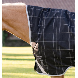 Horseware Rhino Wug Poney Turnout 0g deken Zwart / wit-grijze ruiten Horseware Rhino Wug Poney Turnout 0g deken Zwart / wit-grijze ruiten