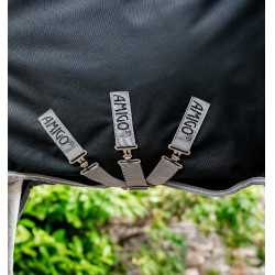 Horseware Amigo 1200D Turnout Plus 50g deken Zwart / titaniumgrijs / zilver Horseware Amigo 1200D Turnout Plus 50g deken Zwart / titaniumgrijs / zilver