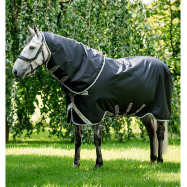 Horseware Amigo 1200D Turnout Plus 50g deken Zwart / titaniumgrijs / zilver Horseware Amigo 1200D Turnout Plus 50g deken Zwart / titaniumgrijs / zilver