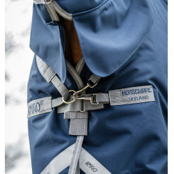 Horseware Amigo 1200D Geïntegreerde Regendeken 150g Marine / titaangrijs / zilver Marineblauw