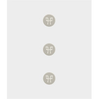Magnetische Knop Horse Pilot Set van 3 Lichtgrijs