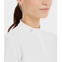 Wedstrijdshirt Aerolight met lange mouwen Horse Pilot dames Wit Wedstrijdshirt Aerolight met lange mouwen Horse Pilot dames Wit